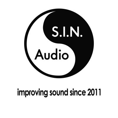 SIN Audio Logo with slogan transparent